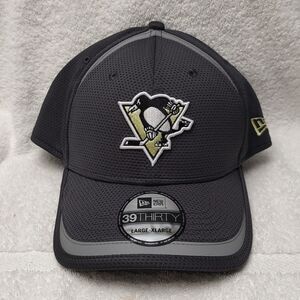 New Era 39THIRTY Pittsburgh Penguins L/XL Stretchfit Hat - New